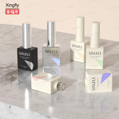 China 12ml Square Brand New Optional Accessories Cat Eye Gel Uv Nail Polish Empty Bottle for sale