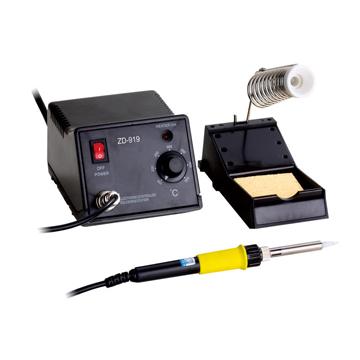 China Hobbyist's Zhongdi ZD-919 Temperature Controlled Soldering Station with 48W Iron, Soldering Stand and Sponge Stand for sale