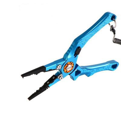 China Fishing New Arrival Aluminum Fishing Pliers With Lock Hook Amazon Hot Sale Aluminum Pliers Fishing Cutters for sale