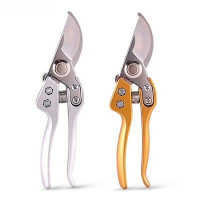 China Durable Anti-skid Handle Stainless Steel Garden Scissors With Aluminum Handle Orchard Garden Scissors Shears for sale