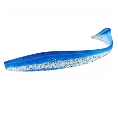 China Fishing Soft Reflective Fishing Lure 50pcs T Shape Lure For Bass Catfish Soft Worm Freshwater Fishing Lure Bait for sale