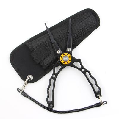 China Fishing Fishing Pliers Hot Selling Amazon Aluminum Hollow Out Light Line Cutters Pliers Outdoor Fishing Aluminum for sale