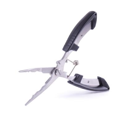 China Fishing Long Jaw Stainless Steel Fishing Pliers With Line Hot Cutter Fishing Lock Hook Sale Lure Accessories Pliers for sale