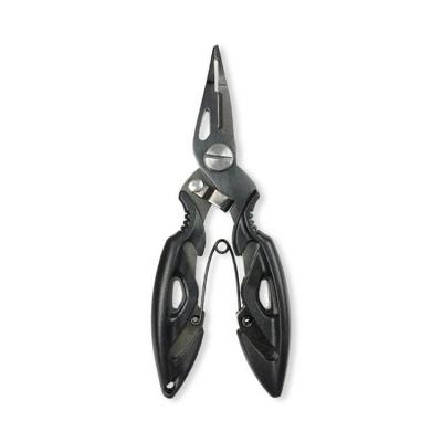 China Fishing Small Mouth Stainless Fishing Pliers For Small Open Slot Ring Titanium Coating Fishing Pliers Tools for sale