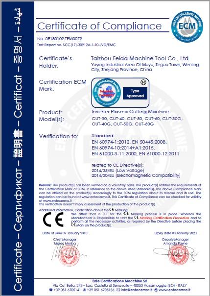 CE - Taizhou Feida Machine Tool Co., Ltd.