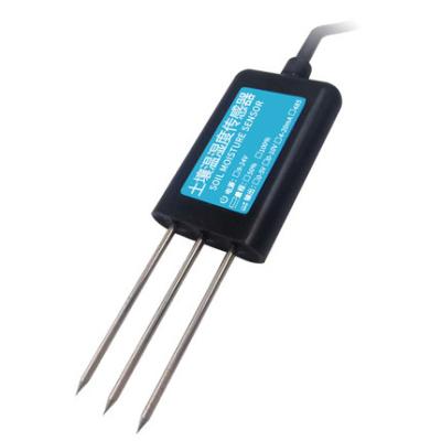 China Wholesale high quality RS485 4-20mA Soil Temperature Humidity EC probe Sensors Soil Moisture Conductivity Sensor made in China à venda