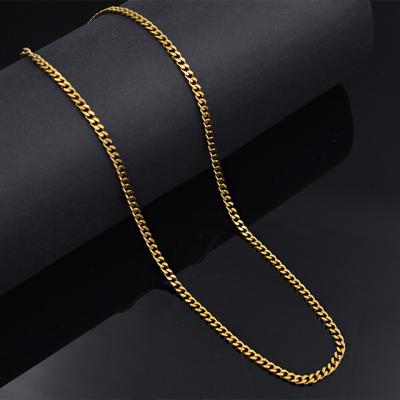 China CLASSIC Rope Platinum Bulk 18k Gold Plated Stainless Steel Women's Necklace Jewelry Bulk Necklace For Men's Twisted Chains for sale