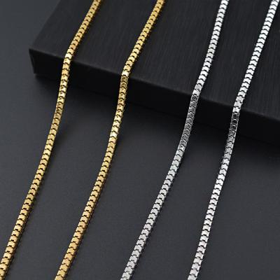 China CLASSIC Necklaces Wholesale Custom Thin Necklace Twisted Chain 14k 18k Stainless Steel Gold Rope Chain 2mm 3mm 4mm 5mm Large for sale