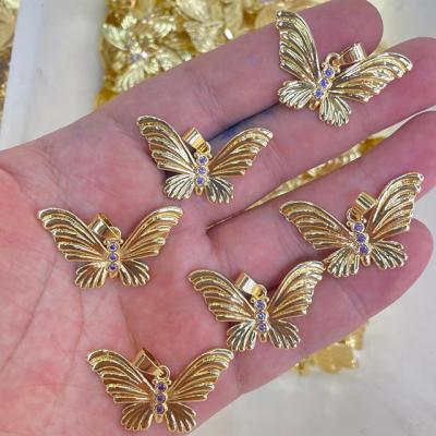 China Letter Pendant Best Selling Small Gold Butterfly Pendant for sale