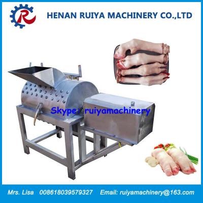 China Pig cattle hoof unhair machine/cow hoof hair machine/cow feet unhairing machine/trotter unhairing machine for sale