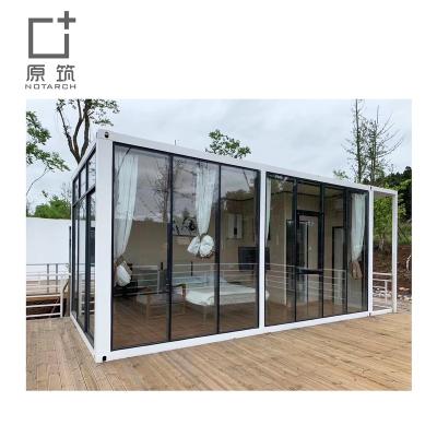 China Carport 20ft Shipping Container For Home / Office Prefab Container Sandwich Panel House for sale