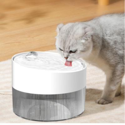 China Automatic Plastic Drinking Bowl Cat Dog Water Dispenser Automatic Pet Water Fountain Food Grade for sale