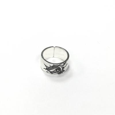 China Vintage Ring 925 Sterling Silver Rings Unisex Fashion Open Adjustable Rings for sale