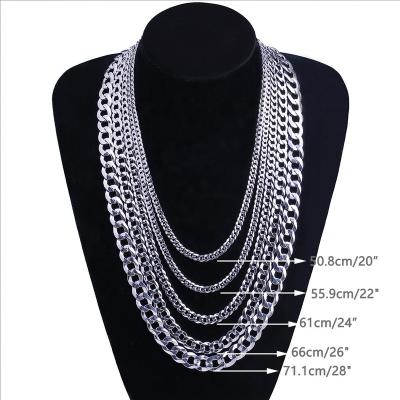 China Wholesale choker necklace chain S925 sterling silver cuban jewelry silver cuban necklace for sale