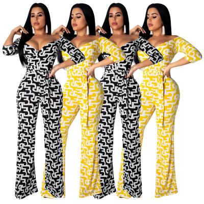 China One Piece QUICK DRY Full Sleeve Spring Overalls Women Slim Long Rompers Overalls Women for sale