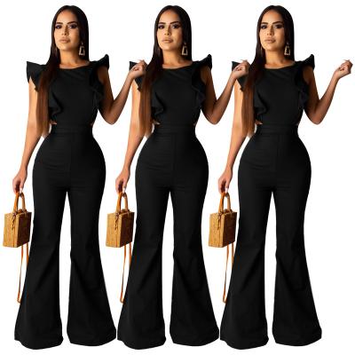 China 2021 Hot Sale QUICK DRY Casual Black High End Sexy Overalls Sets Summer Overalls Women for sale