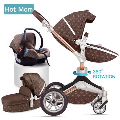 China Hot Aluminum Alloy Mummy 360 Rotate Baby Stroller Wheelchair Accessories 3 In 1 Pram Limited Version Luxurious Model for sale