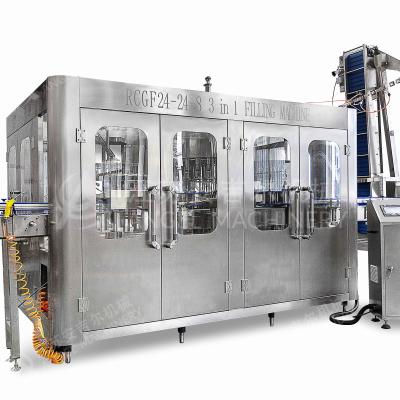 China Monoblock Capping Machine Automatic Washing Machine Automatic Washing Bottle Filling Glass Beverage Beer Machine 3 In 1 Unit for sale