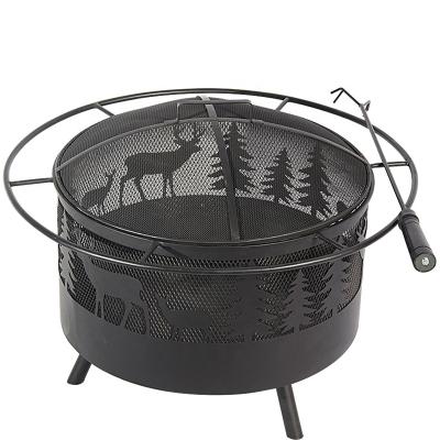 China Easily Assembled Time Slow Down Amazon Family Dining Barbed Wire Outdoor Heater Household Charcoal Patio European Style Indoor Grilling Stove for sale