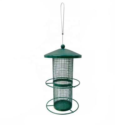 China New Auto Time Amazon Slow Metal Crafts Are Suitable For Outdoor Hanging Food Containers And Garden Iron Art Automatic Bird Feeders for sale