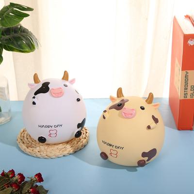 China Slow Cow Cartoons Piggy Bank Piggy Bank Coin Bank Ornaments Decoration Time Amazon Birthday Gifts Kids Room Bedroom Decor Accessories for sale