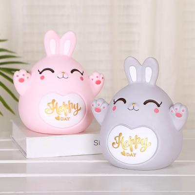 China Slow Animal Rabbit Time Amazon Comics Piggy Bank Piggy Bank Coin Bank Ornaments Accessories Slow Rabbit Kids Room Decor Kids Birthday Gifts for sale