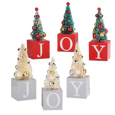 China Amazon Slow Time Wooden Crafts Christmas Decoration Home Office Christmas Element Ornament Statue Decoration for sale