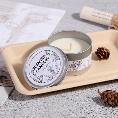 China Slow Decorating Time Amazon Birthday Girlfriend Gifts Opens Romantic Home Decor Scented Wax Tin Can Salon Decor Aromatherapy Candle for sale