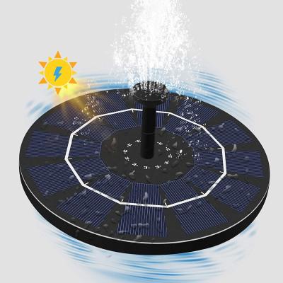 China Plastic Weather Floating Garden Fountain Bird Bath Fountain Solar Pump 2.5W [Battery Backup Available] Powered Fountain Pump Drop Shipping for sale