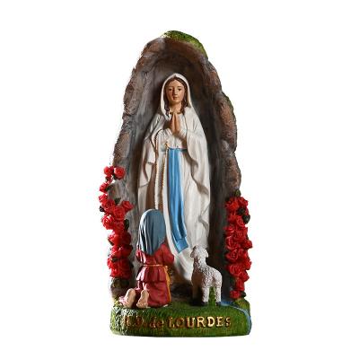 China Home Decor Living Room Mary Model Sculpture Christmas Gifts Indooor Virgin Time Decor Resin 1pcs Minimalist Catholic Slow Crafts Statue for sale