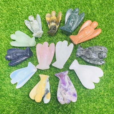 China Wholesale Natural Europe Crystal Carving Crystal Angels For Home Decoration for sale