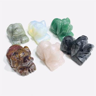 China Wholesale Europe Crystal Hand Carved Natural Crystal Dog for Gift and Decoration for sale