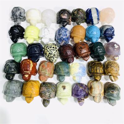 China Wholesale Europe Crystal Carved Stones Natural Crystal Tortoise for Decoration for sale