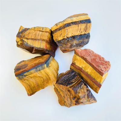 China Wholesale Natural Europe Crystal Rough Stone Raw Tiger's Eye Quartz for Healing for sale