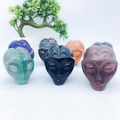 China Wholesale Europe Hand Carved Foreign Big Size Crystal Skulls For Souvenir Of Natural Quartz Skulls for sale