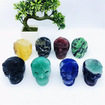 China Wholesale Europe Hand Carved Indian Skulls Crystal Skulls For Souvenir Big Size for sale