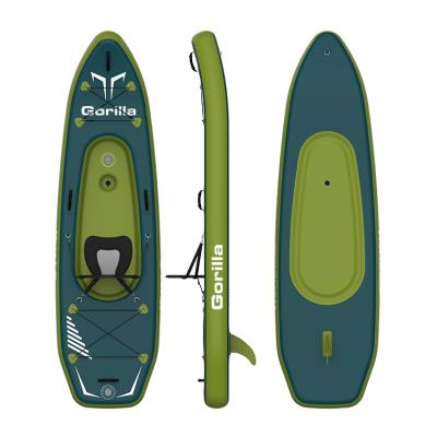 China Rigid Inflatable Kayak 2 Person Drop Inflatable Kayak Stock Boat PVC Foldable Kayak for sale