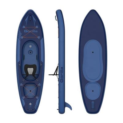 China Point Rigid Inflatable Wholesale Inflatable Kayak Drop Boat Fishing Kayak Boat Canoe Foldable Boat for sale