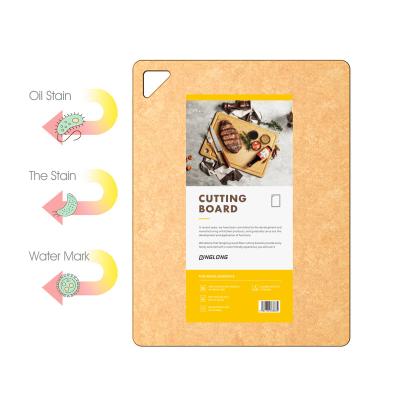 China Qinglong Environmentally Friendly Wood Fiber Disposable Hot Selling Ultra-thin Multifunctional Bilateral Square Cutting Board for sale