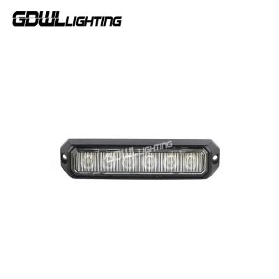 China CEE R65 LED 6 Flashing LED LightHead Mount 12v/24v Ultra Bright Outdoor Grill Strobe Light 128*29*19mm for sale