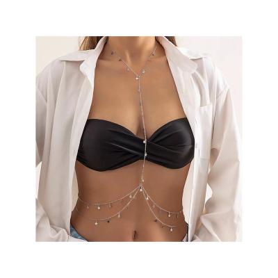 China FASHIONABLE Pure Desire Spice Girl Wind Clavicle Waist Chain One Waist Chain Body Chain Sexy Jewelry for sale