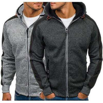 China Autumn and winter new men's thin QUICK DRY hooded sweatshirt jacket men's cardigan patchwork hoodie for sale