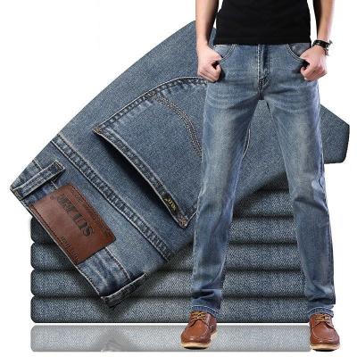 China Wholesale Summer Slim Men's Stretch Slim Men's Breathable Jeans Business Casual Business Straight Slim Young Men for sale