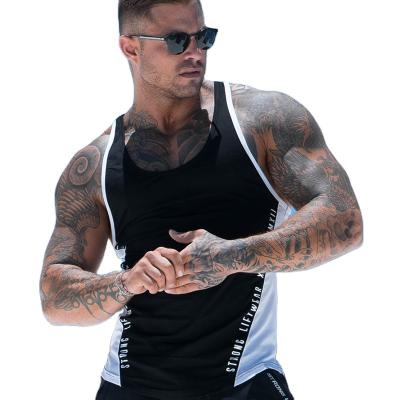 China Sports QUICK DRY Sleeveless Gym Summer Running Vest For Men Fitness Vests Beach Tops for sale