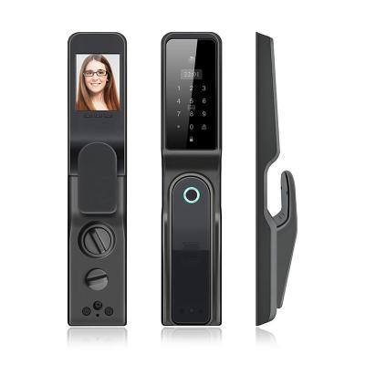 China Haoyuxing 3D Face Full Automatic Smart Door Locks Fingerprint Smart Locks with Tuya H10 App for sale