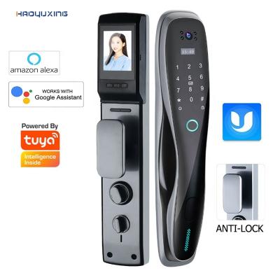 China Aluminum Alloy Mortise US Fingerprint Smart Door Lock with Custom Smart Door Lock Wifi Camera Face Recognition Electronic Door Locks for Homes for sale