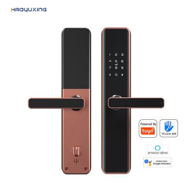 China Tuya smart cheap waterproof electronic fingerprint aluminum alloy wifi lock biometric smart door lock for sale