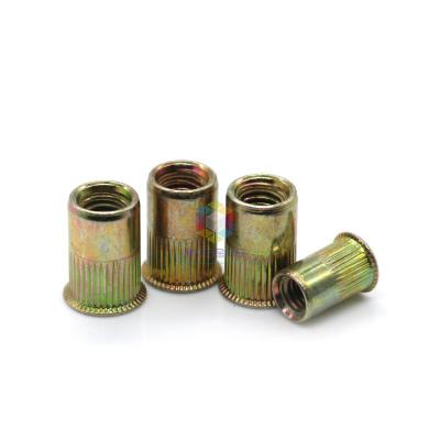 China Heavy Industry Galvanized m3 m4 m5 m6 m8 m10 reduced head flat milled small steel insert rivet nut for sale