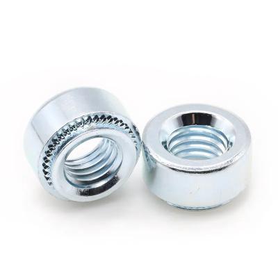 China Heavy Industry Professional Customization Galvanized Round Rivet Nut Galvanized Round Self Folding Broaching Press Nut for sale