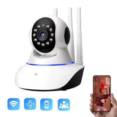 China Strong Bald Intelligent Network Camera 1080P WIFI Home Camera 1080P Full HD Human Motion Antenna V380 Antenna Tracking Wifi 3 for sale